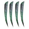 Muddy Buck Gear 4" Parabolic RW Feathers - 50 Pack (Camo Green)