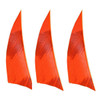 Muddy Buck Gear 2" RW Shield Barred Feathers - Flo Orange (36 Pack)