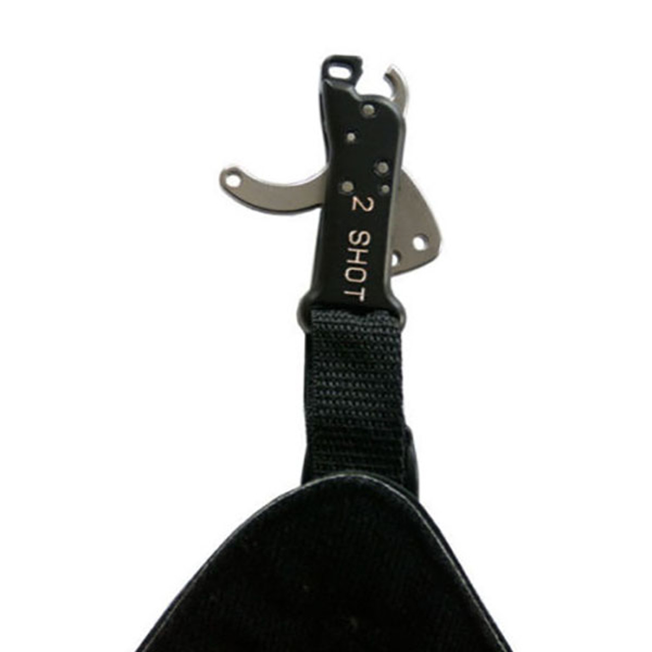 Carter Two Shot Black Buckle Strap