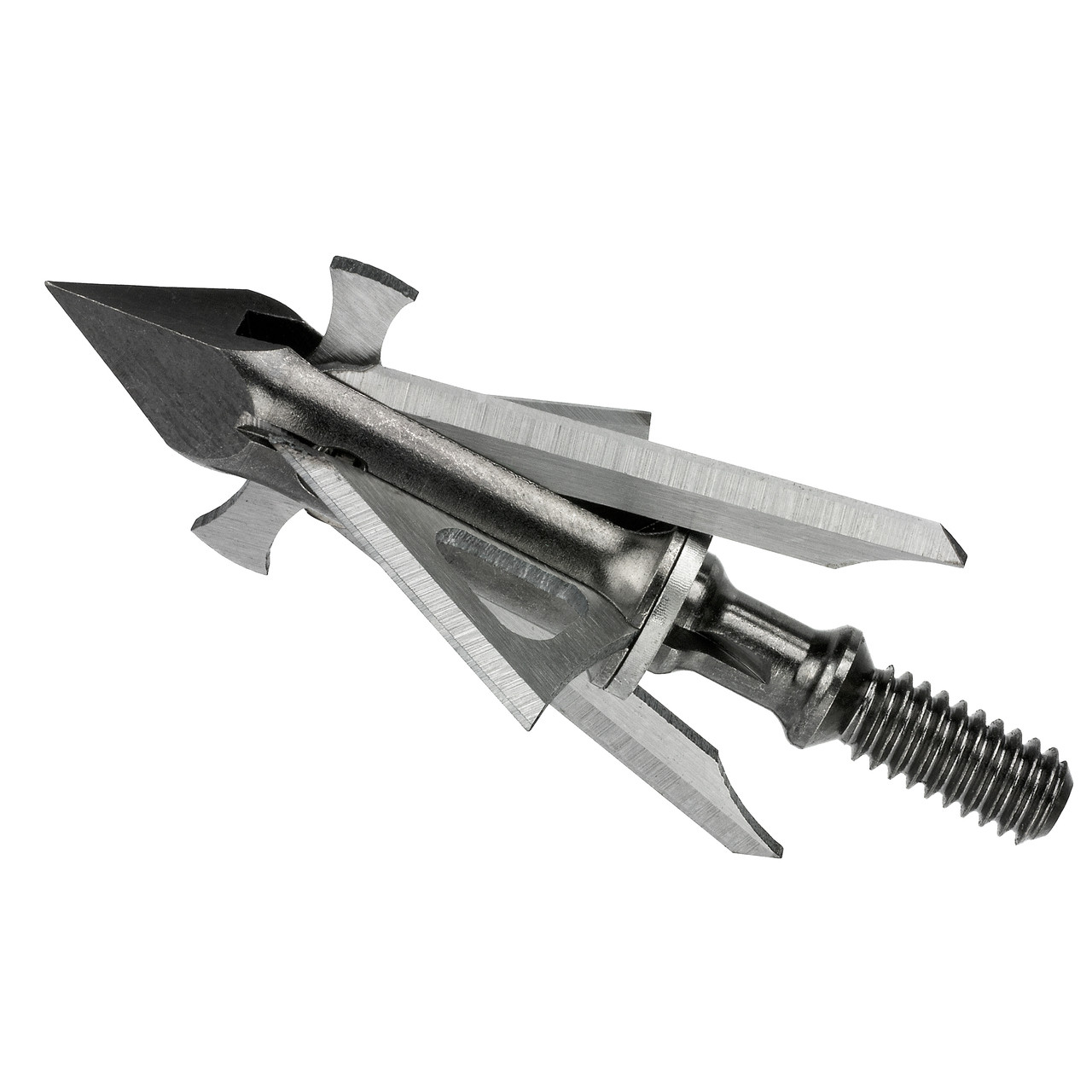 Muzzy Trocar HB- Hybrid Broadhead  1 x 1 5/8 Cut 4 Blade 100 Grain