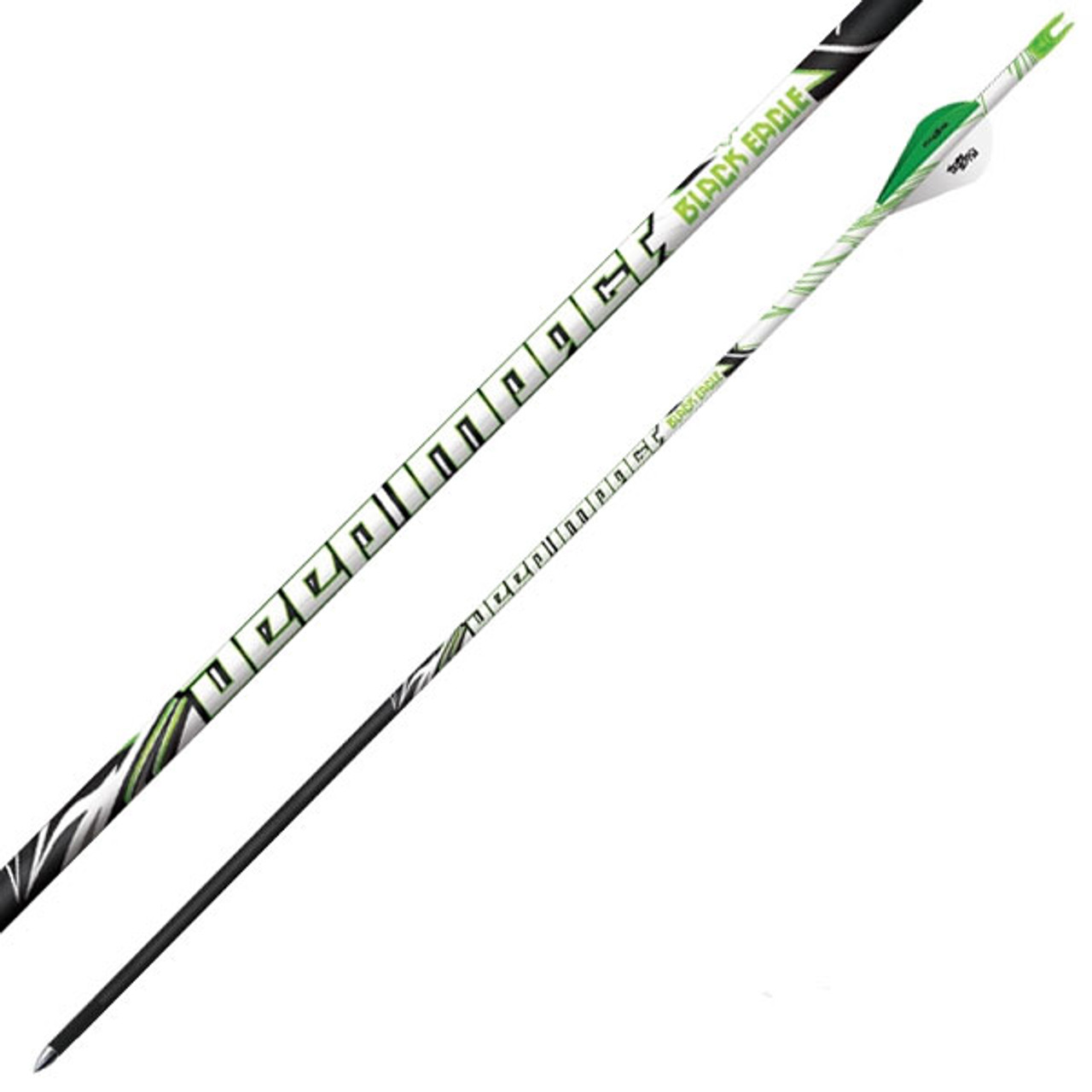 Black Eagle Deep Impact Crested Fletched Arrows - .001" 6 Pack - 300