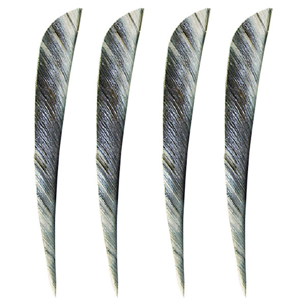 Muddy Buck 3" Parabolic RW Feathers - White Camo (50 Pack)
