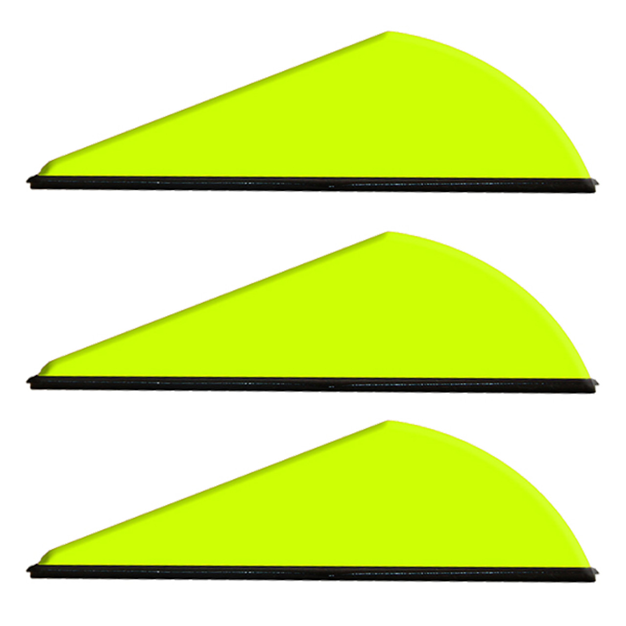 Q2i Archery Rapt-X Vanes - 50 Pack (Neon Yellow)