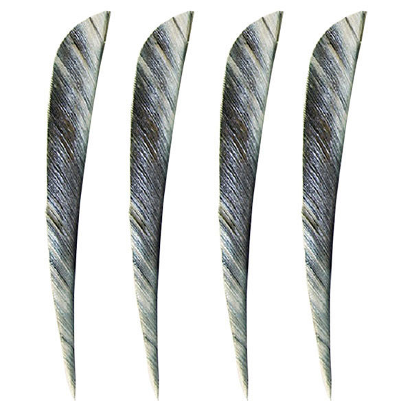 Muddy Buck Gear 5" Parabolic RW Feathers - 50 Pack (Camo White)