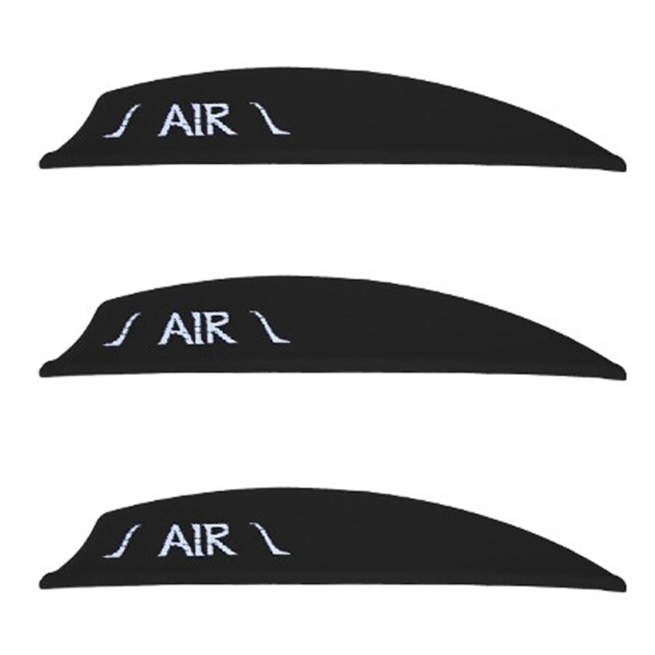 Bohning 2" Air Vanes - 12 Pack (Black)