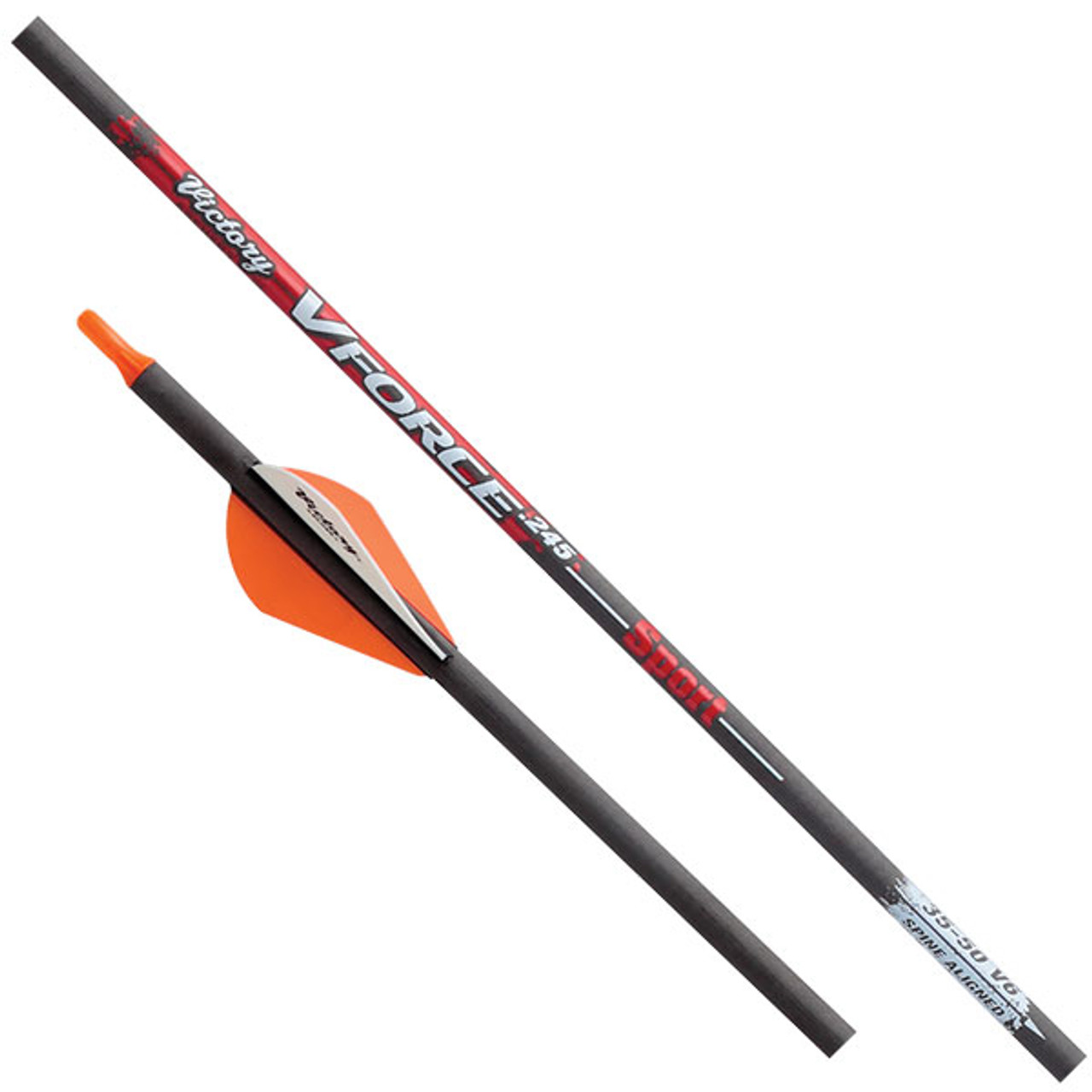 Victory VForce Sport 600 Spine Fletched - 6 Pack