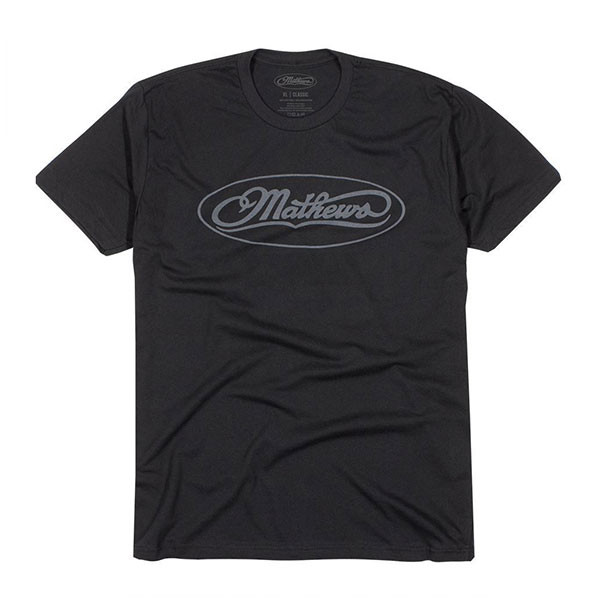 Mathews Black Classic Logo Tee XL