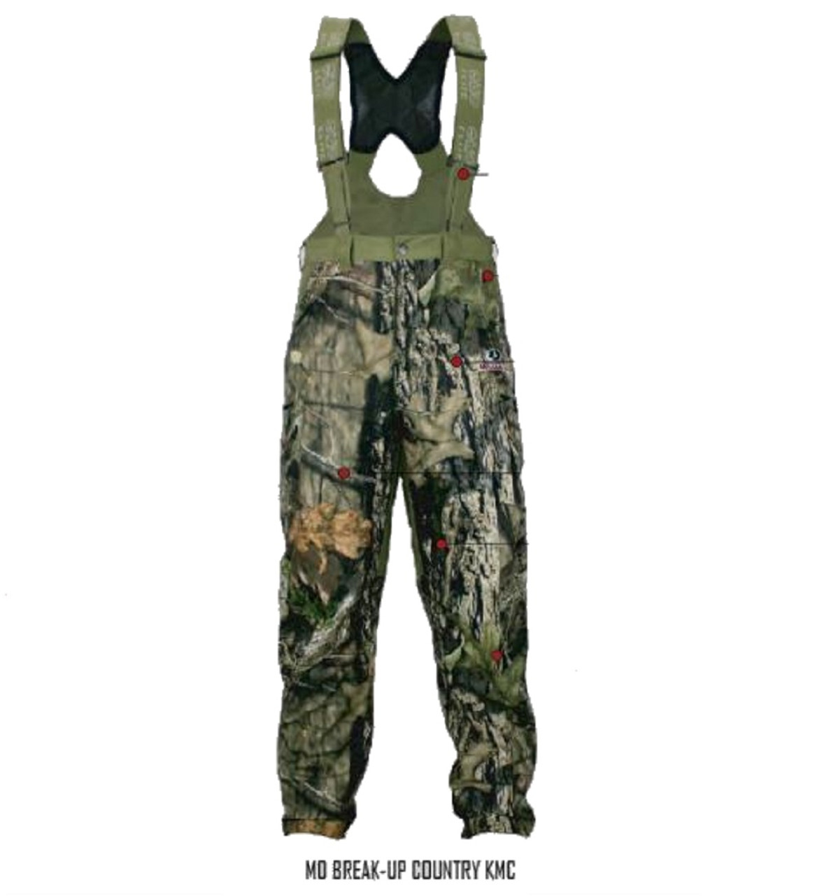 EHG 6 Pocket Piedmont Bib/Pant MO BREAKUP COUNTRY M
