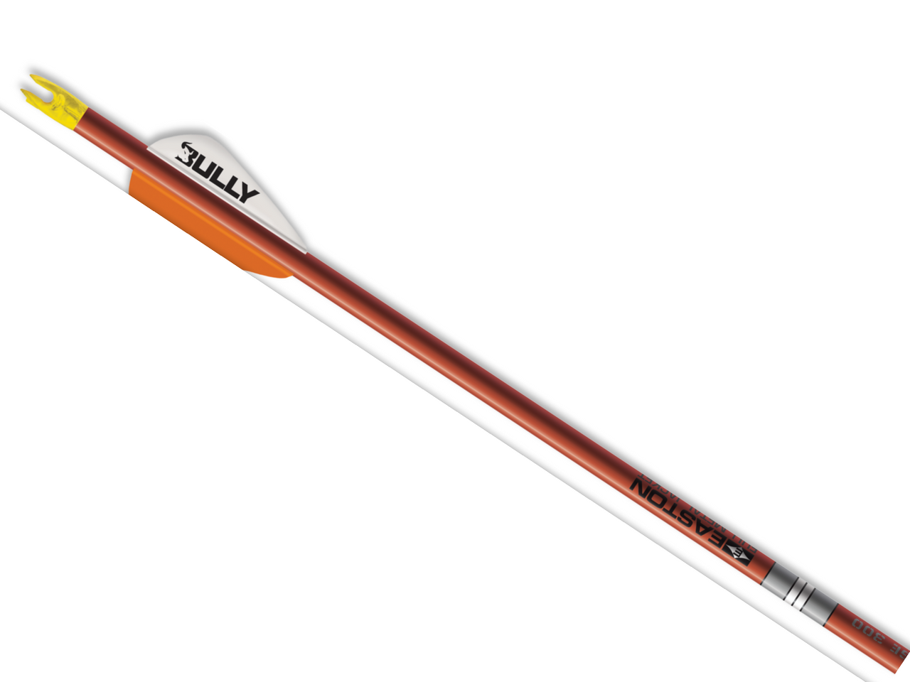 Easton - FMJ 5MM - Autumn Orange - 300 Spine - .002" - 2" Bully Vanes - 6 PK