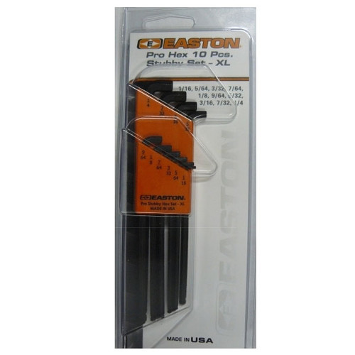 Easton Archery Pro Hex Stubby Allen Wrench Tool Set #922781SL Easton Archery Pro Hex Stubby Allen Wrench Tool Set #922781SL