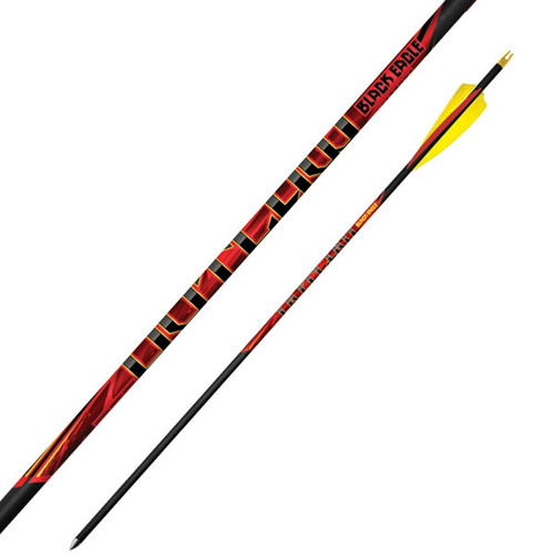 Black Eagle Outlaw Feather Fletched Arrows - .005" 6 Pack - 350