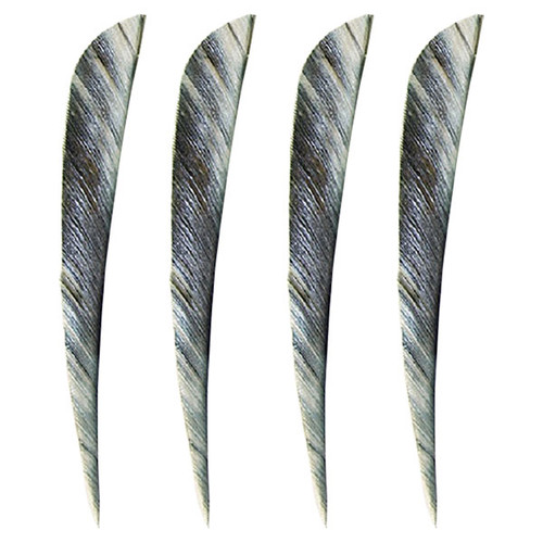 Muddy Buck 3" Parabolic RW Feathers - White Camo (50 Pack)