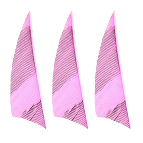 Muddy Buck Gear 2" RW Shield Barred Feathers - Flo Pink (36 Pack)