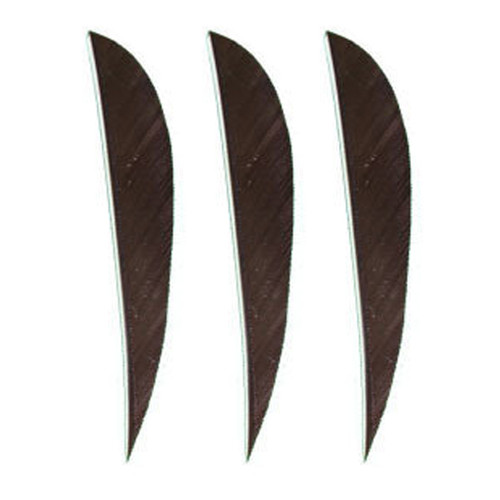 Muddy Buck Gear 3" Parabolic RW Feathers - 36 Pack (Brown)