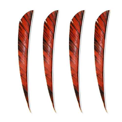 Muddy Buck 3" Parabolic RW Feathers - Orange Camo (100 Pack)