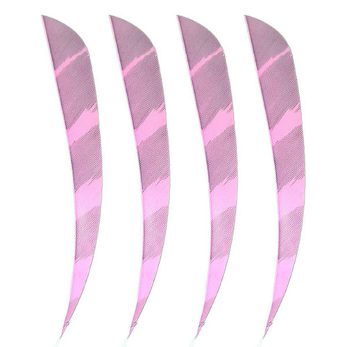 Muddy Buck Gear 4" Parabolic RW Barred - Flo Pink - 100 Pack