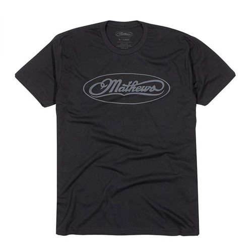 Mathews Black Classic Logo Tee XL