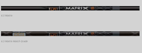 Easton - 6.5 Matrix Match Grade - Bare Shafts - 400 Spine - 12pk