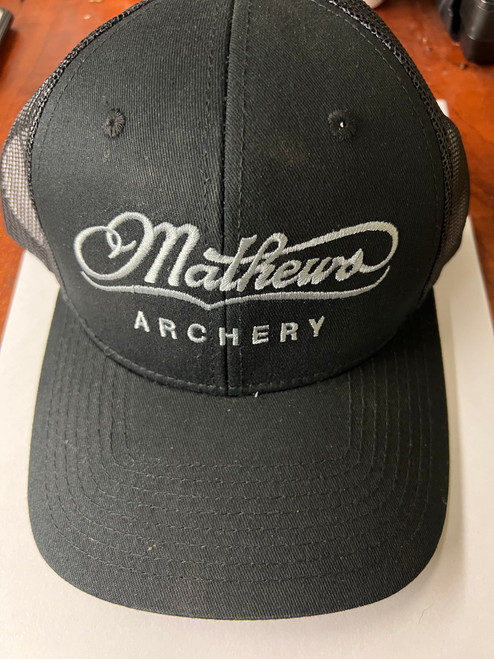 Mathews Archery Hat - Black/Grey Lettering