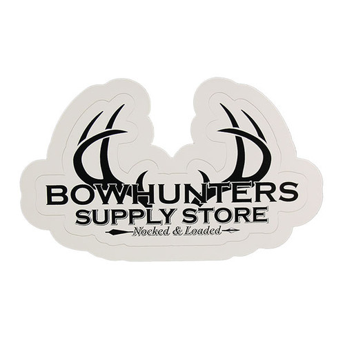 Bowhunters Supply Store 4 x 2.25 Decal w/Black Antlers