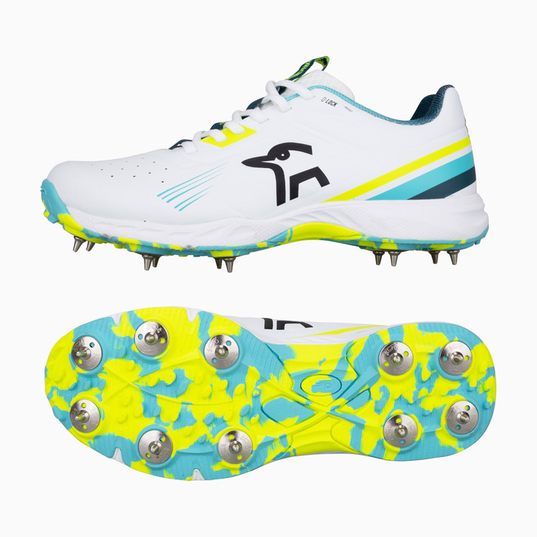 Kookaburra KC 3.0 Aqua/Yellow Cricket Spikes Shoes ' 2026