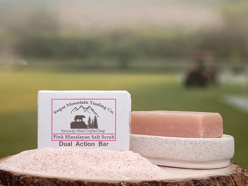 Pink Himalayan Salt Scrub Bar
