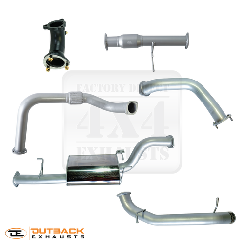 3''Outback Exhausts to suit MITSUBISHI PAJERO NT WAGON 3.2L ,  MODEL 2008 to 04/2011, 409 Stainless Steel