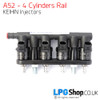 4 cylinders PRINS VSI-2.0 Kit set system lpg cng a52 keihin injectors 4 cylinders rail lpg cng