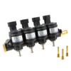 HANA TYPE H2002 GOLD 4 CYLINDERS LPG CNG LNG Injectors Rail (OEM)  Valtek connector