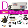 AC STAG Diesel LPG Controller Autogas for Diesel Engines full front kit probes reducer injectors ecu