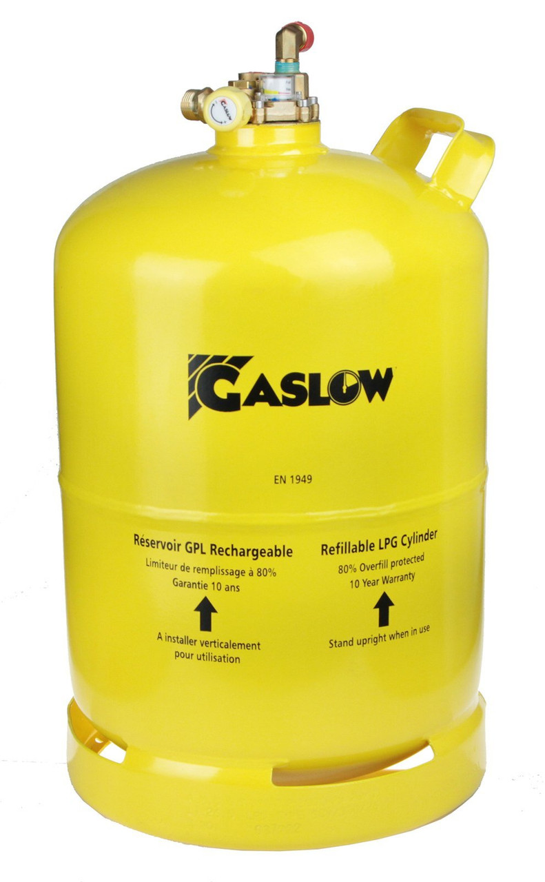 Gaslow 11kg Refillable LPG Cylinder for Motorhomes and Camps