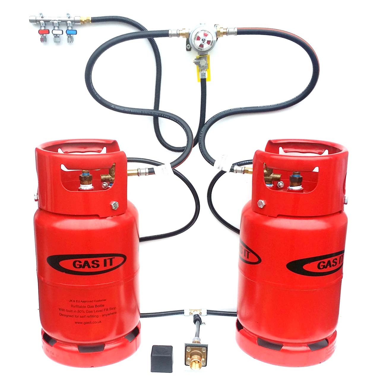 Gas Bottles Adapter Kit Outdoor Propane Bottles Refill Kit for Gas Hobs