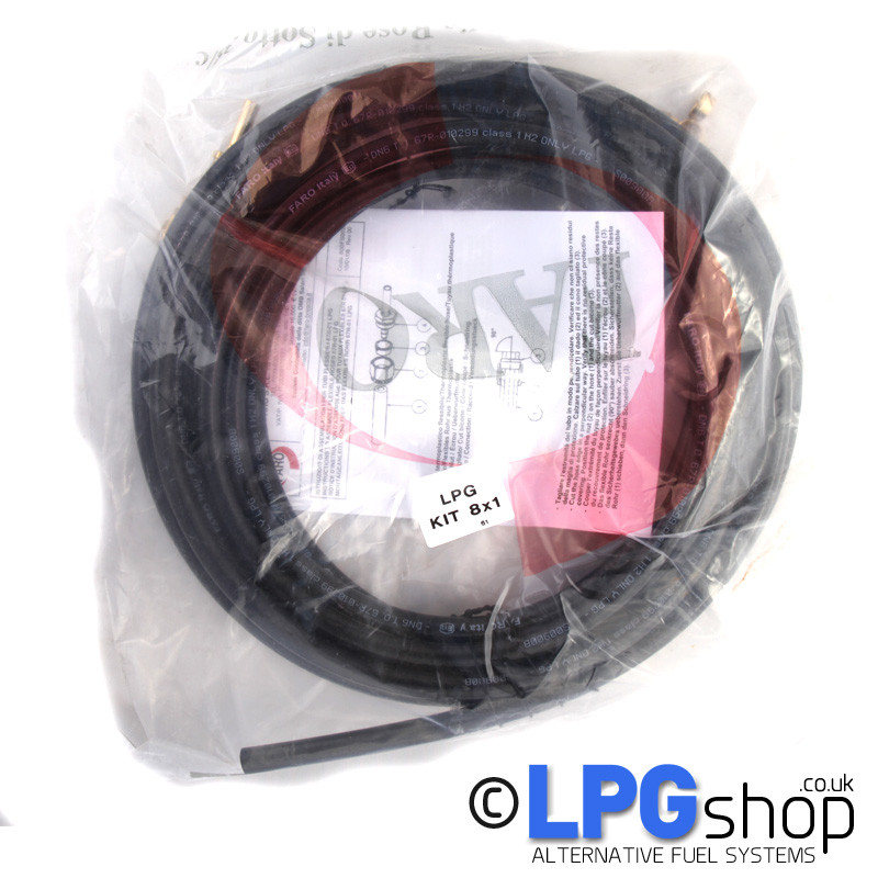 FARO LPG Autogas 3m X 8mm Flexible Pipe Kit – German-Made Poly Gas Hose (FARO Type)
