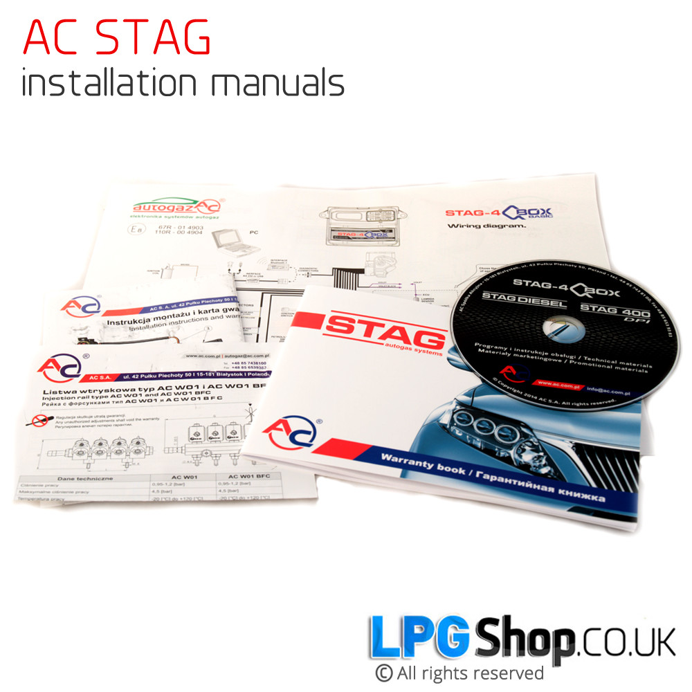 AC STAG QBOX Basic 4 cylinder conversion autogas kit