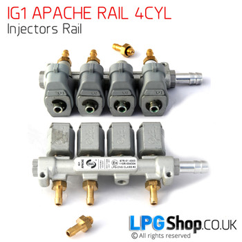 RAIL IG1 Apache 4CYL Injector Rail LPG, CNG Injectors RAIL IG1 Apache 4CYL Injector Rail LPG, CNG Injectors