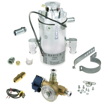 magic iii power class 12 hlpropan reducer vaporiser regulator with 8mm solenoid valve and nipple