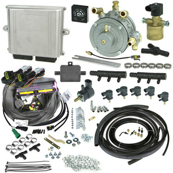 Romano Antonio 6 cylinders injection system autogas LPG conversion kit with reducer injectors and all accessories full Romano Antonio 6 cylinders injection system autogas LPG conversion kit with reducer injectors and all accessories full