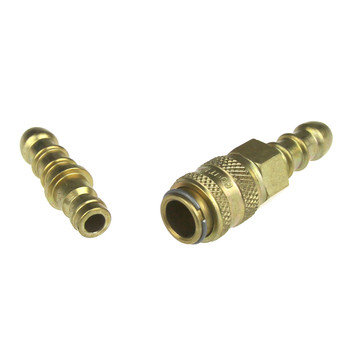 Quick Release Coupling 8mm Orange Gas Hose disconnected Quick Release Coupling 8mm Orange Gas Hose disconnected