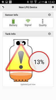Mopeka Remote Bluetooth Gas Bottle Level Sender screenshot from app Mopeka Remote Bluetooth Gas Bottle Level Sender screenshot from app