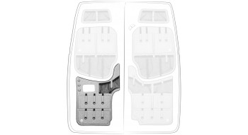 Rear Door Motorhome Organizer Mercedes Sprinter 906 Volkswagen Crafter I Grey bottom right