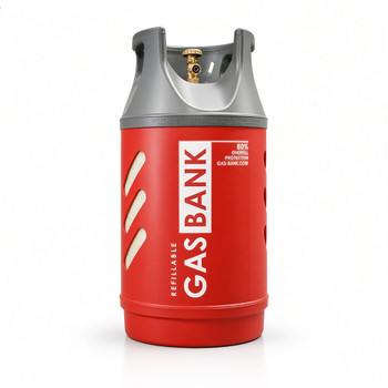 GasBank SINGLE 10kg 24.5L Composite Light LPG Refillable Gas Cylinder