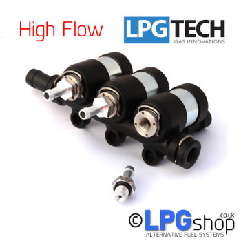 LPGTECH Dragon BF High Flow Autogas LPG Propane 4 Cylinders Injectors Rail Nozzle LPGTECH Dragon BF High Flow Autogas LPG Propane 4 Cylinders Injectors Rail Nozzle
