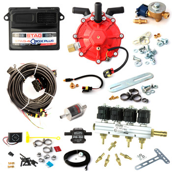 ac stag qbox plus obd 4 cylinders ecu lpg controller with r01 250hp reducer and w01 bf injectors autogas lpg conversion kit ac stag qbox plus obd 4 cylinders ecu lpg controller with r01 250hp reducer and w01 bf injectors autogas lpg conversion kit