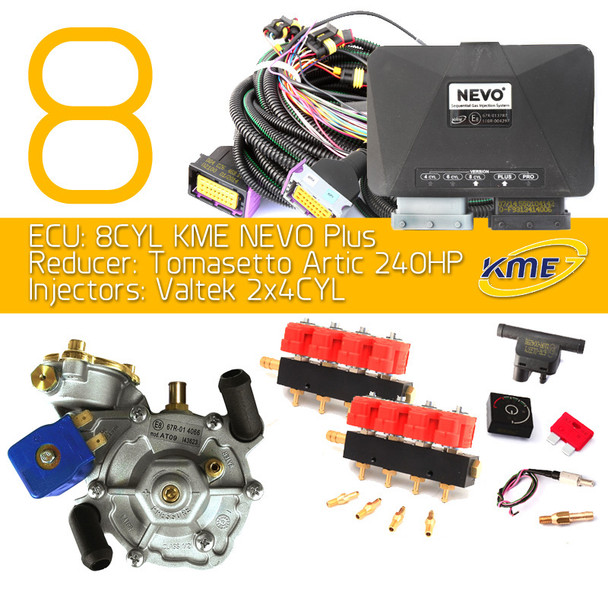 kme nevo plus 8 cylinders lpg conversion kit tomasetto artic valtek injectors autogas cng