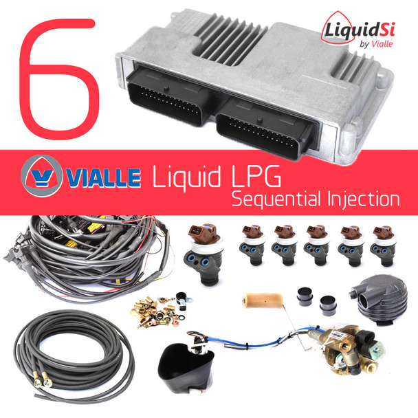 6 Cylinder Liquid LPG Sequential Injection Vialle conversion system for standard tank