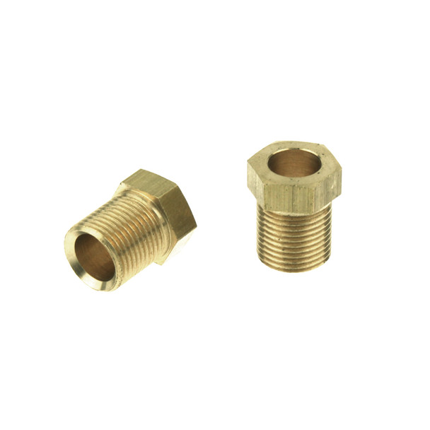 8mm by M12 x 1mm male compression nut lpg pipe brass copper