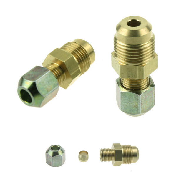 Male JIC connector to 8mm Copper Pipe Adapter