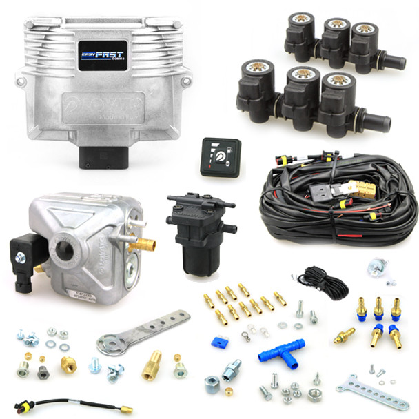 6 cylinder lovato easy fast c-obdii full LPG front kit autogas conversion