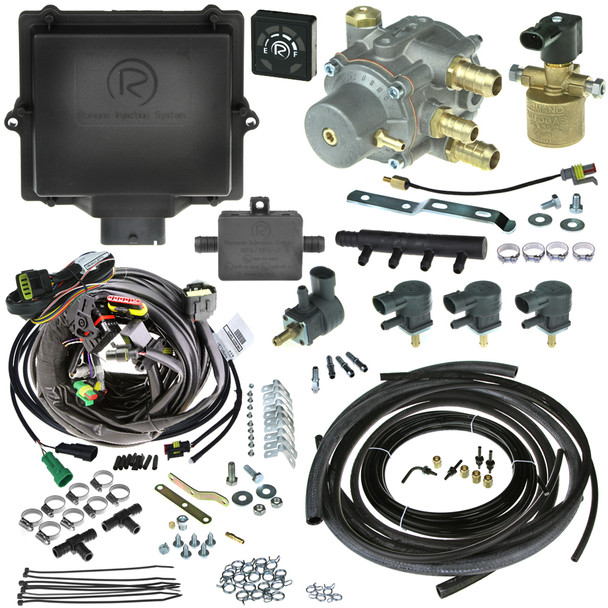 Romano Antonio DI 4 cylinder injection system autogas LPG conversion kit with reducer injectors and all accessories full