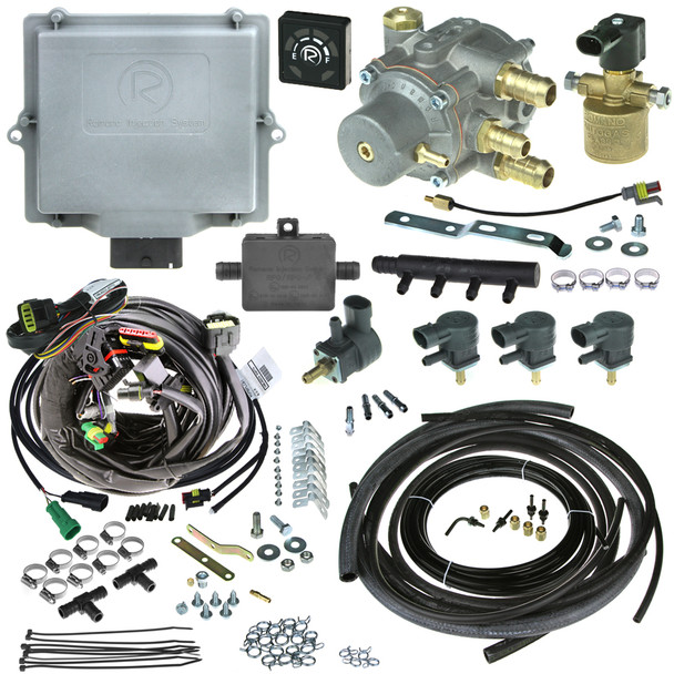 Romano Antonio A2 4 cylinder injection system autogas LPG conversion kit with reducer injectors and all accessories full